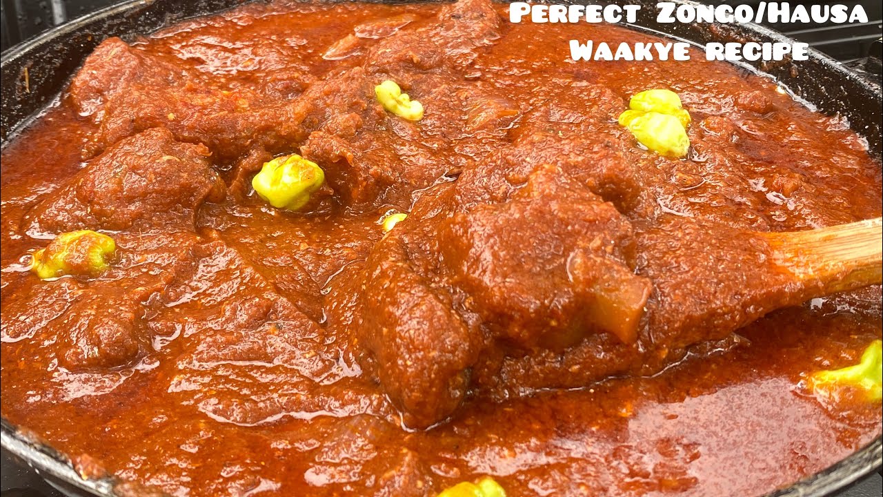 HOW TO MAKE THE BEST WAAKYE STEW | Hausa Waakye Stew Recipe | Tomato Stew | GHANA STREET FOOD