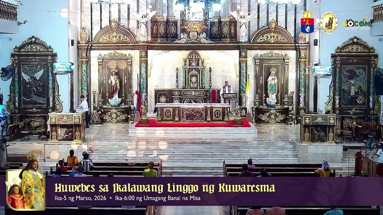 LIVE: Huwebes ng Ikalawang Linggo ng Kuwaresma (Marso 5, 2026 - 6:00 AM Mass)