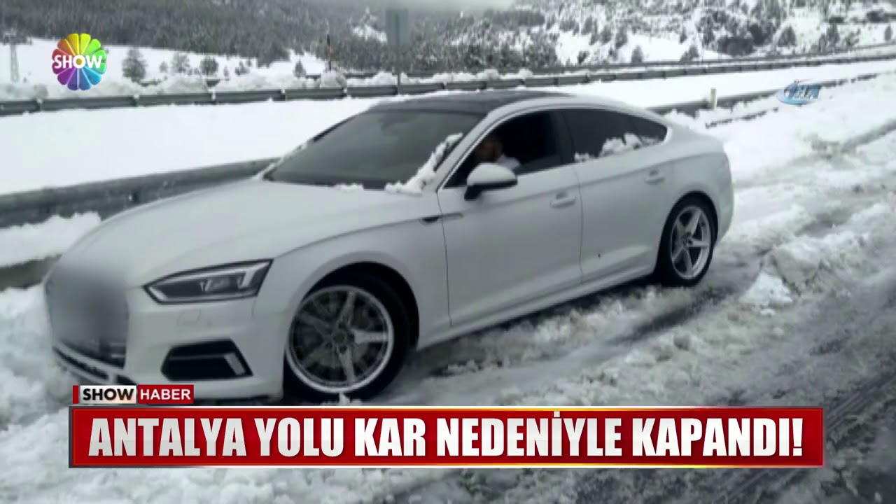 Antalya yolu kar nedeniyle kapandı!