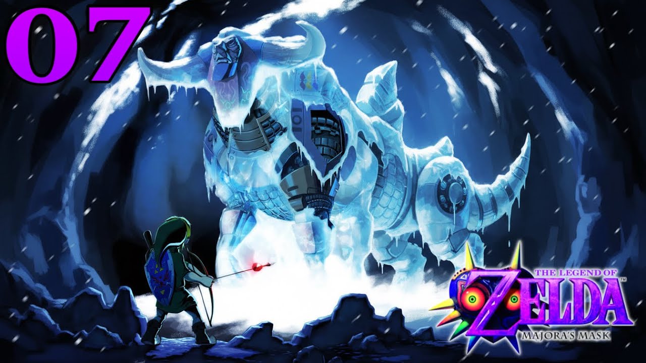 Zelda: Majora's Mask - Part 7 - Goht, Masked Mechanic Monster Boss Battle / Snowhead Temple