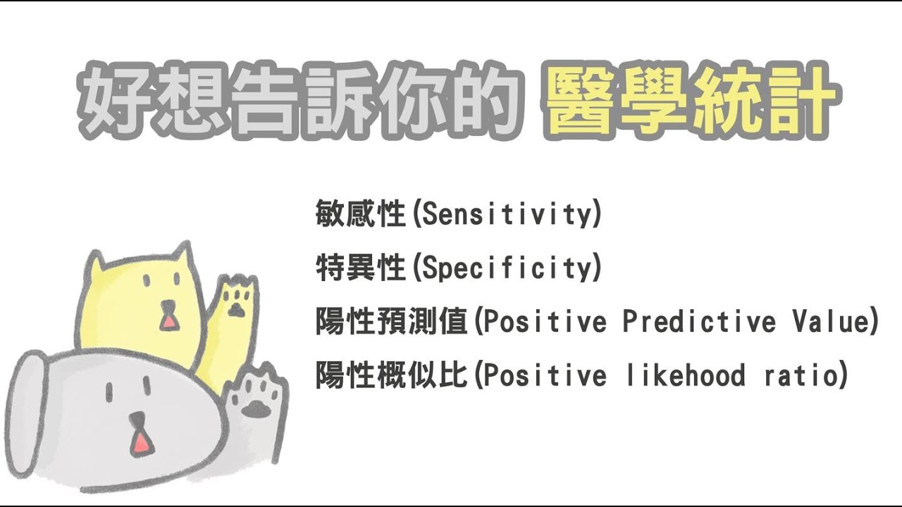 好想告訴你的醫學統計-敏感性、特異性、陽性預測值與陽性概似比