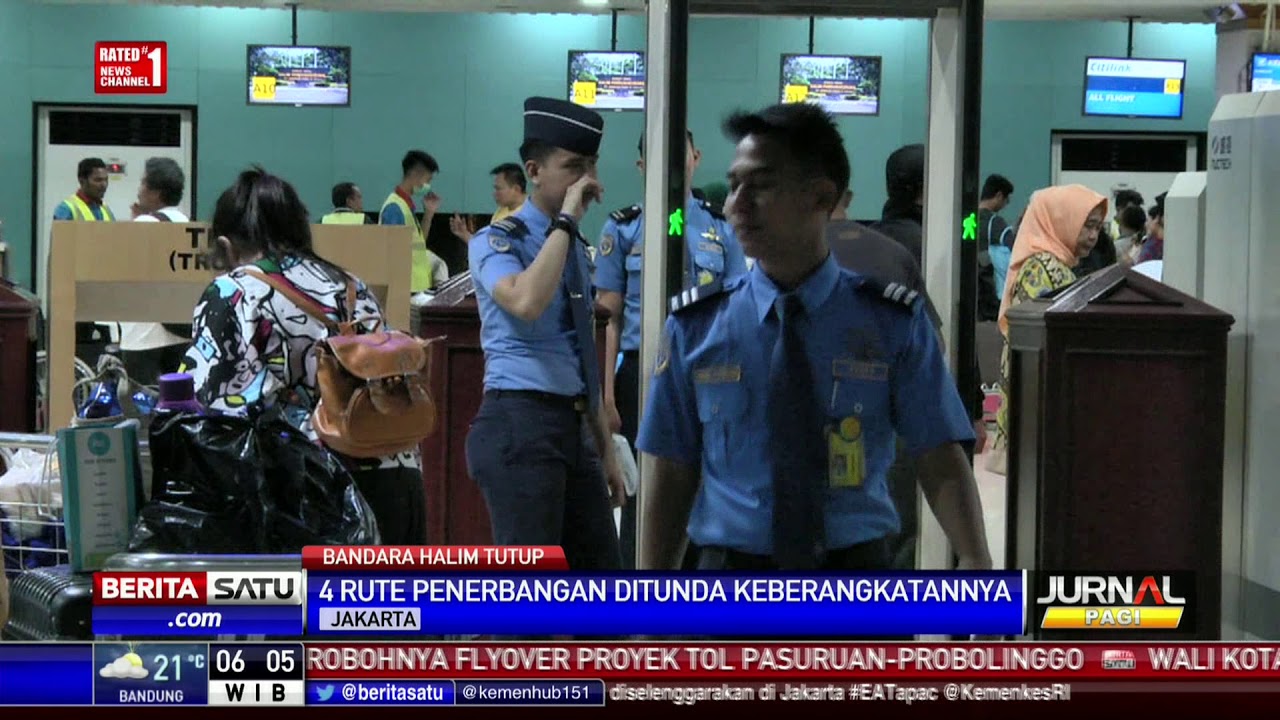 Calon Penumpang Emosi Akibat Penghentian Aktivitas Bandara Halim Perdanakusuma