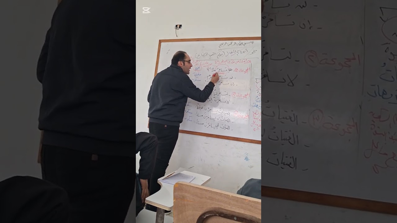 أحكام الأفعال حكم الفعل المضارع المبني المحاضرة الوجاهية نحو الصف الأول الإعدادي الأزهري