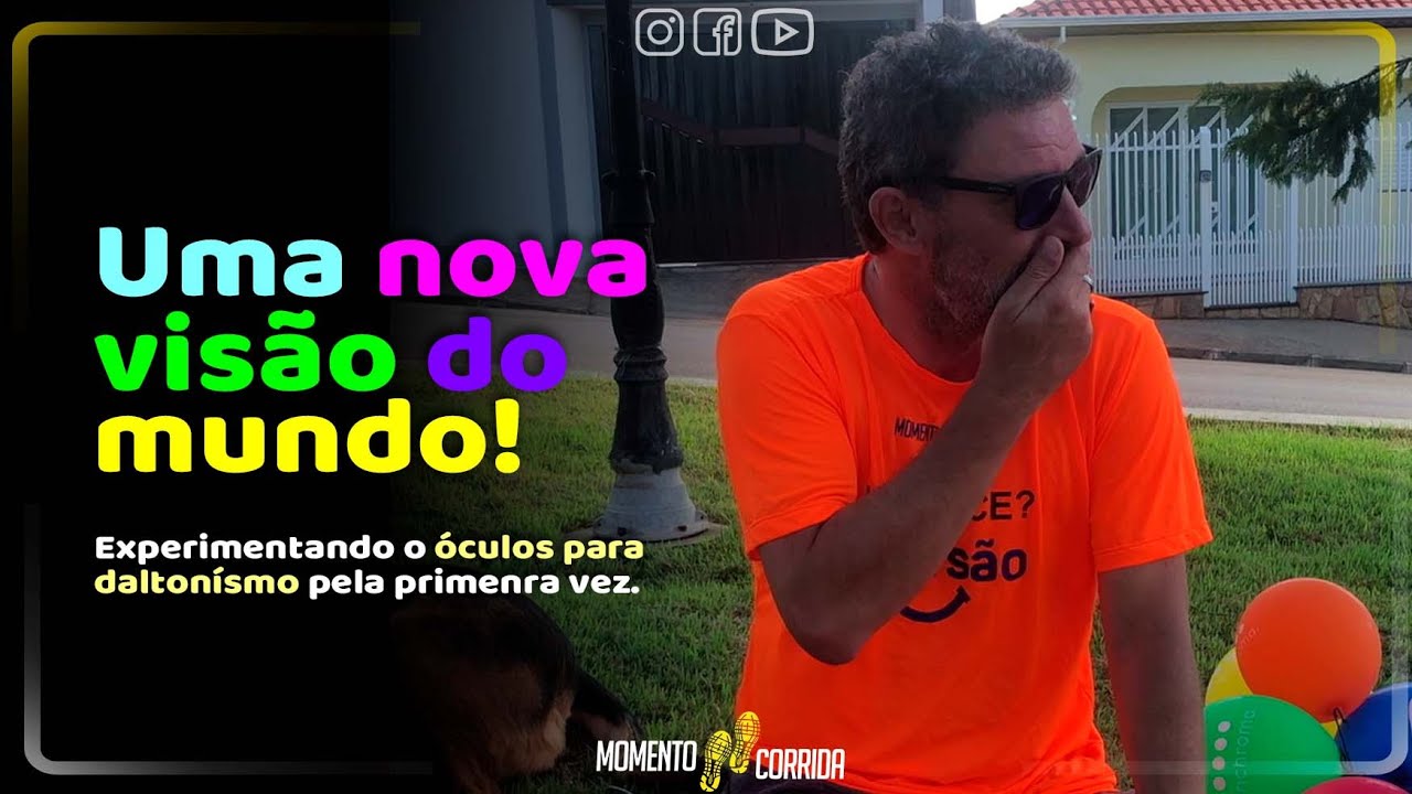 Experimentando o Óculos para Daltonismo - Deutan EnChroma Ventura Cx3 Sun [Momento Corrida]
