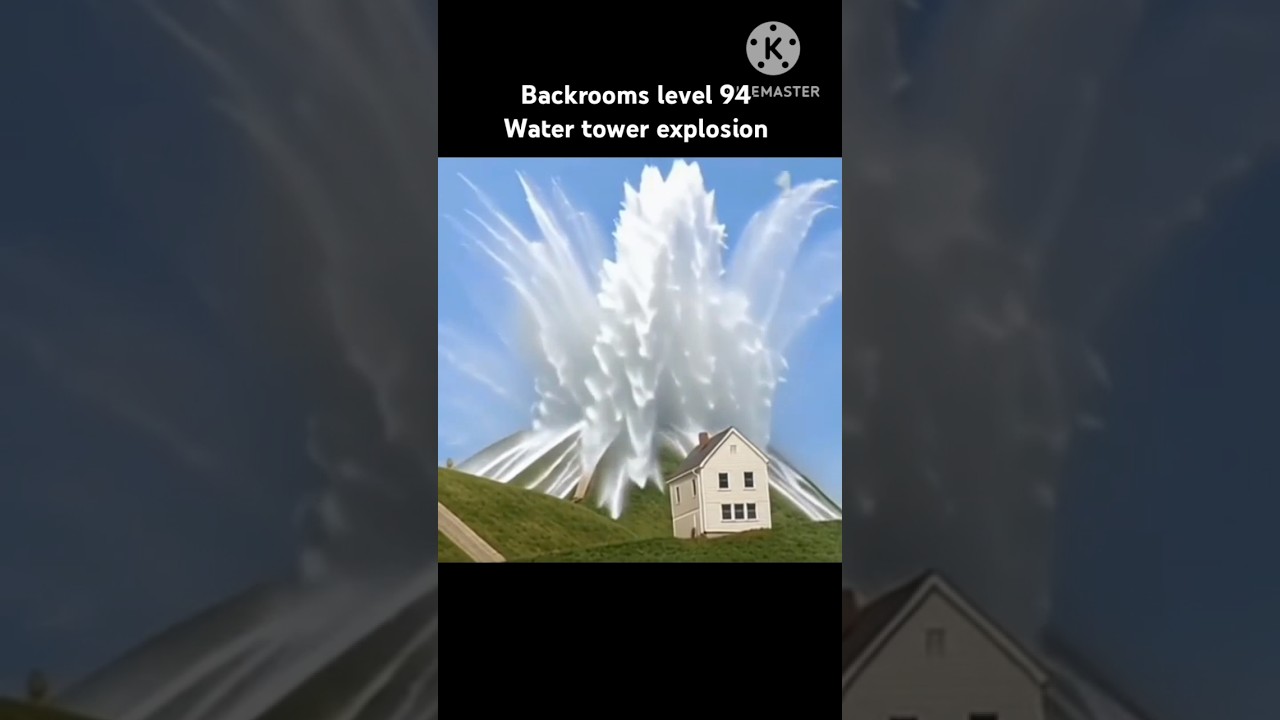 Backrooms level 94 Water tower explosion
