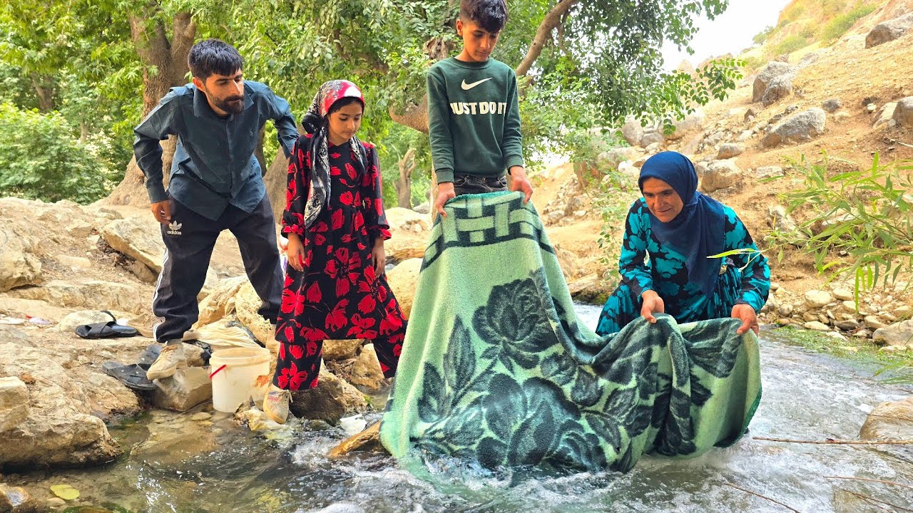 A Real Family in the Zagros Mountains 🏔️❤️ | A Mother's Hard Work for a Better Life