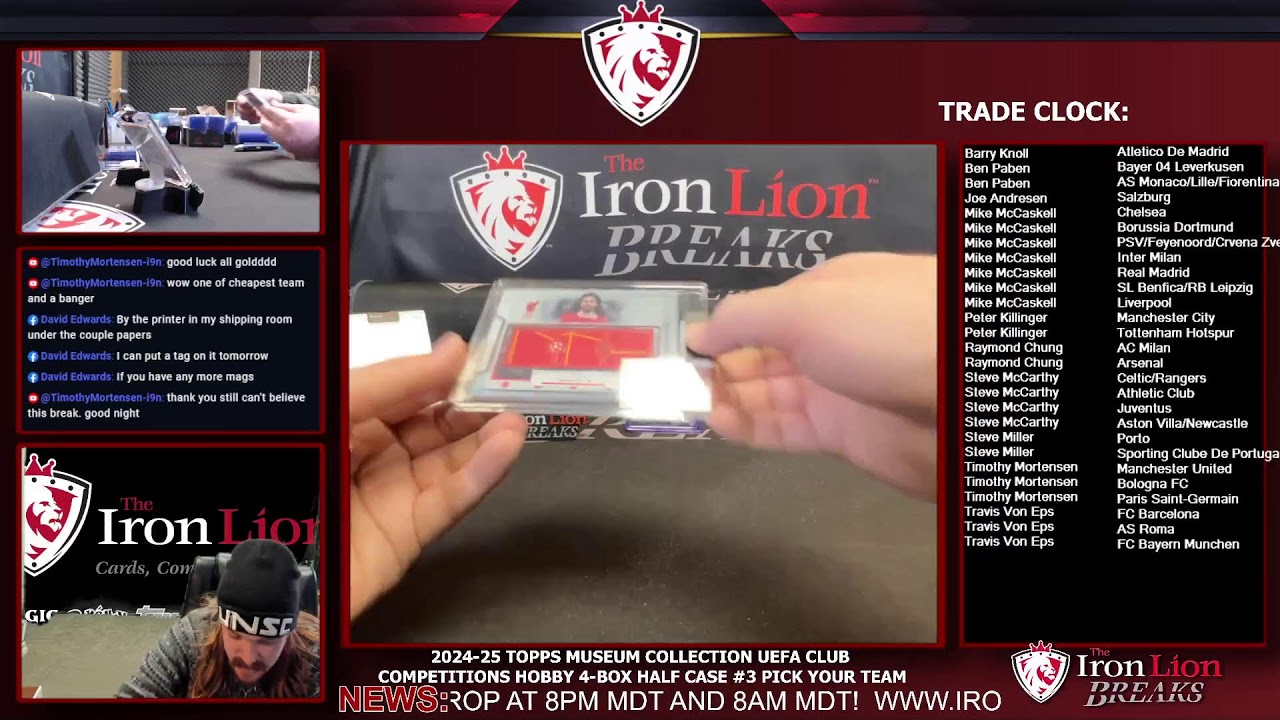 2024-25 Topps Museum Collection UEFA Club Competitions Hobby 4-Box Half Case #3 Pick Your Team