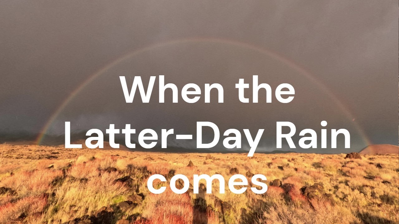 The latter-day rain will bring power and holiness to the Saints. #jesus #yeshua #bible #rapture