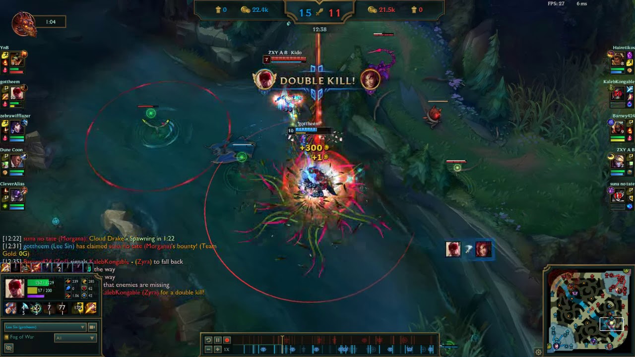 Lee sin 1v3