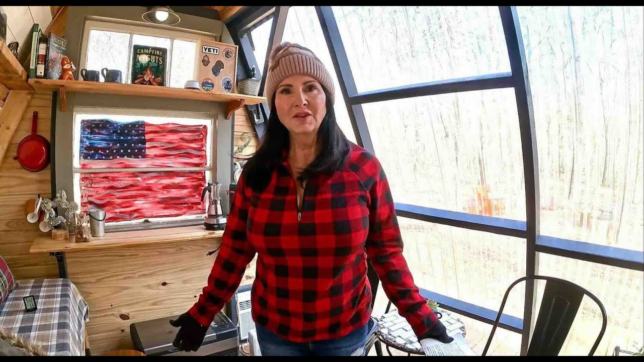 Woman Builds A-Frame Cabin in Texas in the Woods (Tiny House Build)