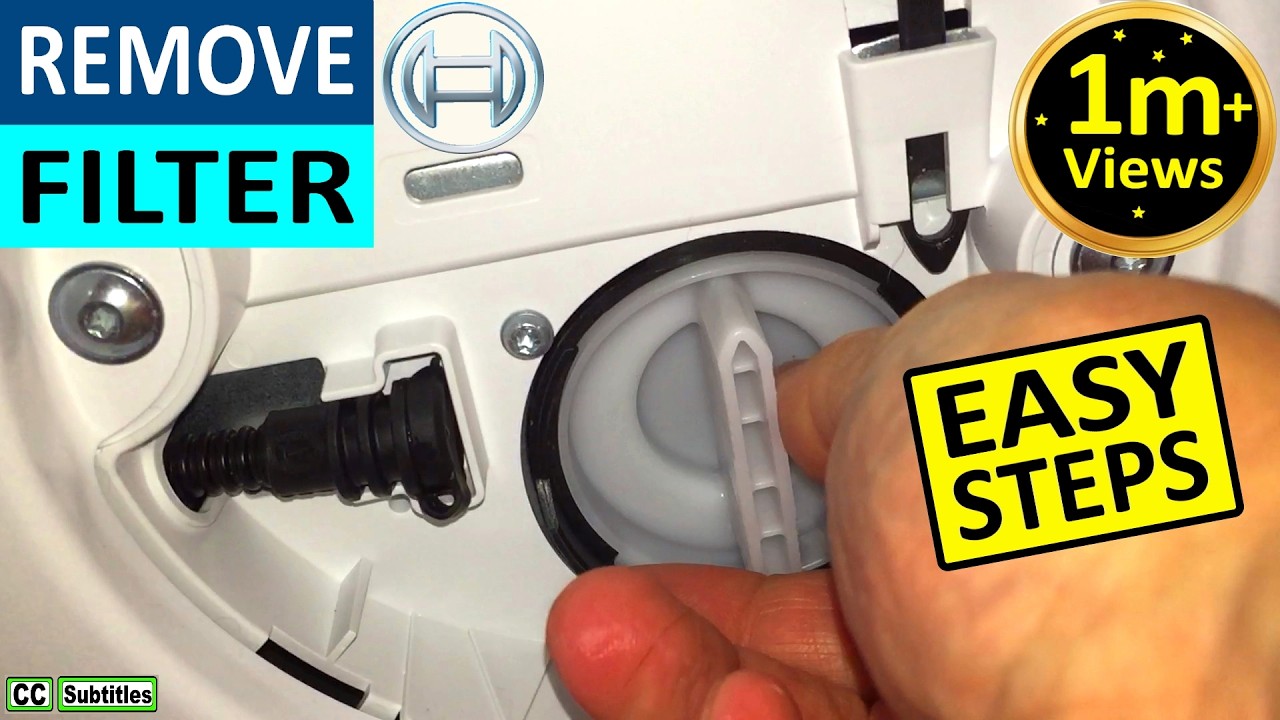 How to remove and clean filter on Bosch Washing Machine & keep it Hygienically Fresh