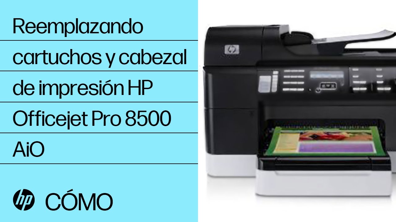 Reemplazando cartuchos y cabezal de impresión - HP Officejet Pro 8500 Premier (A909n) | HP Support