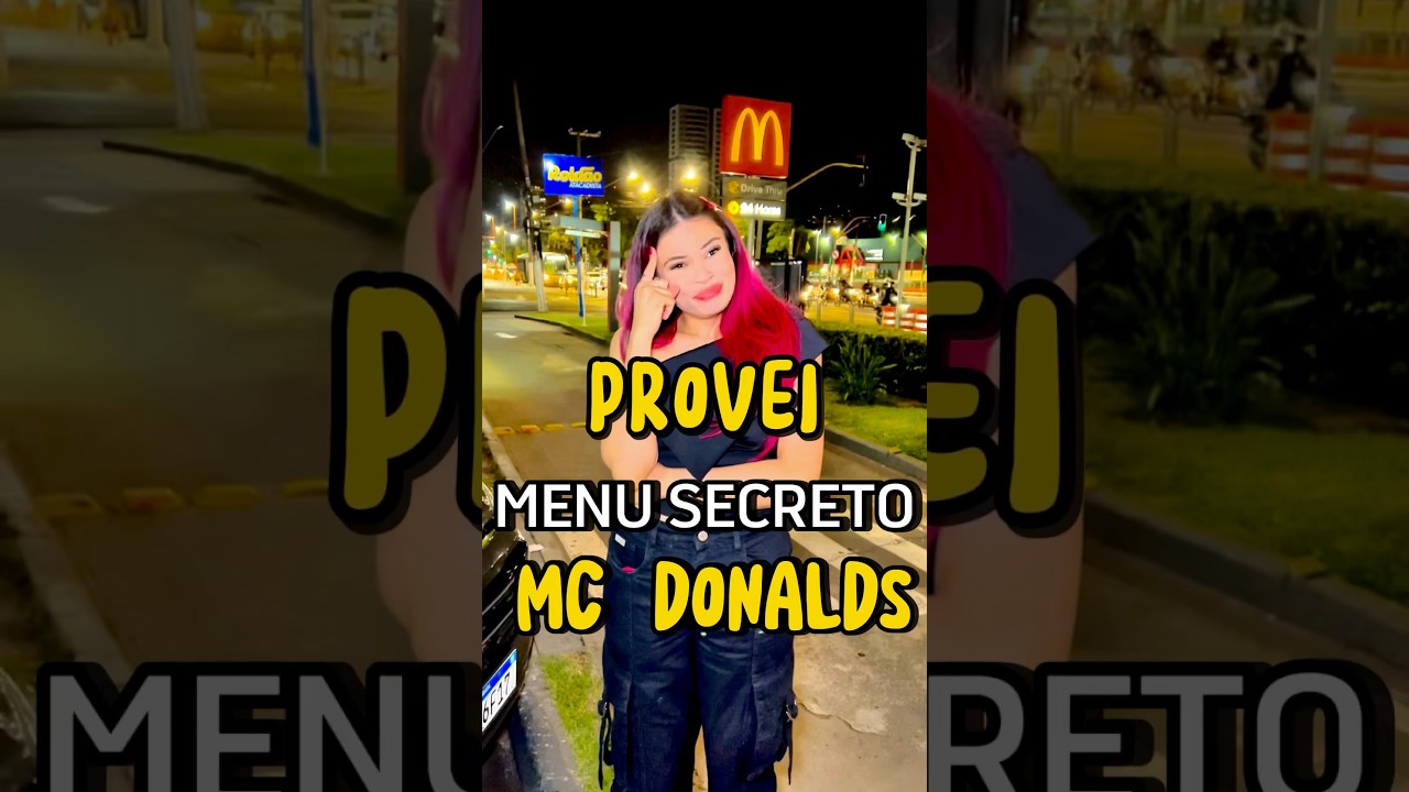 PROVEI O MENU SECRETO DO MC DONALDS #viviunicornio