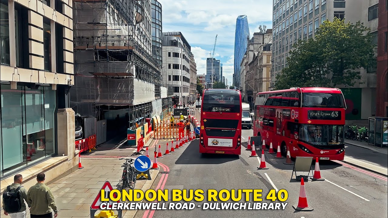 Discover London's Local Streets aboard London Bus Route 40 from Clerkenwell to Dulwich 🚍