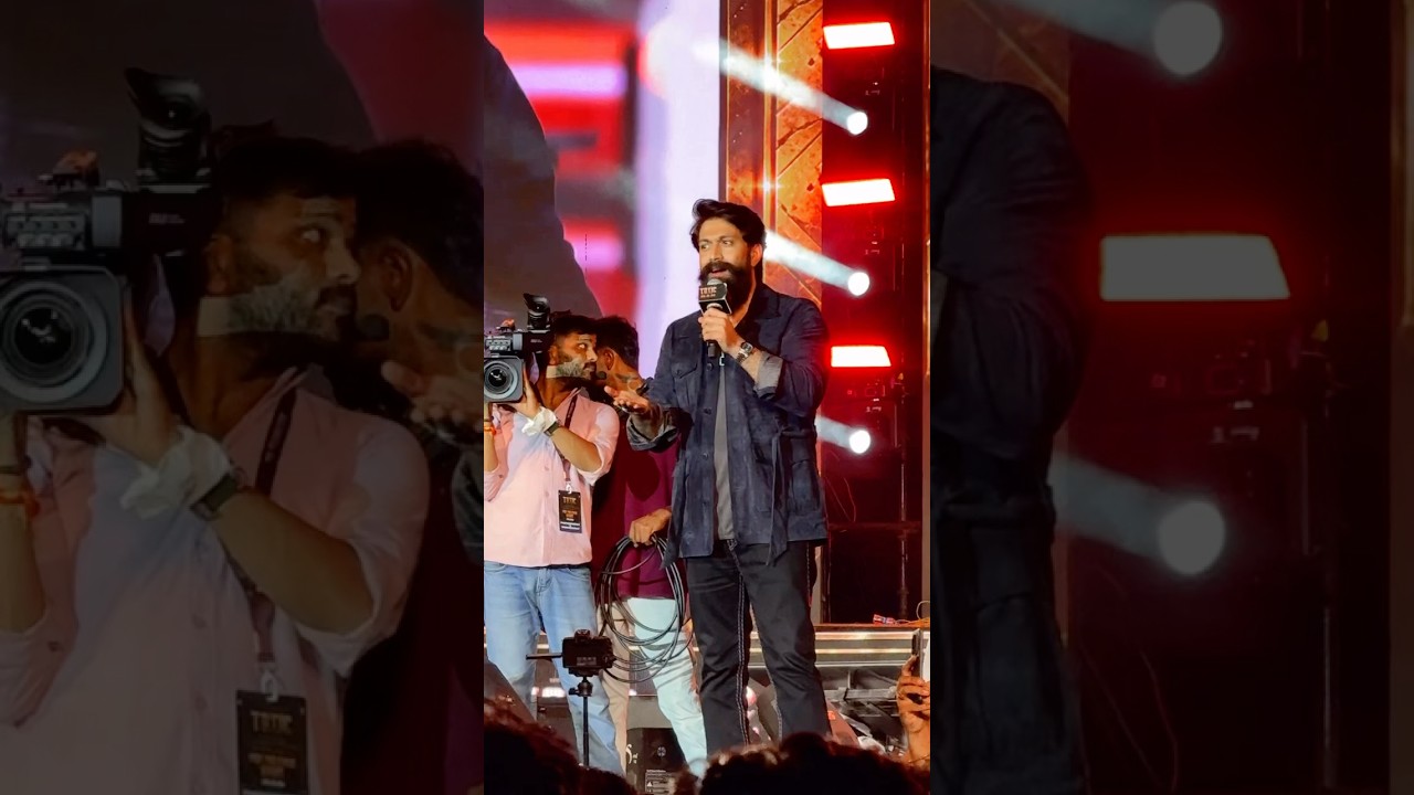 Accident at TOXIC pre release event in Hyderabad Mallareddy University ground #toxic #hyderabad