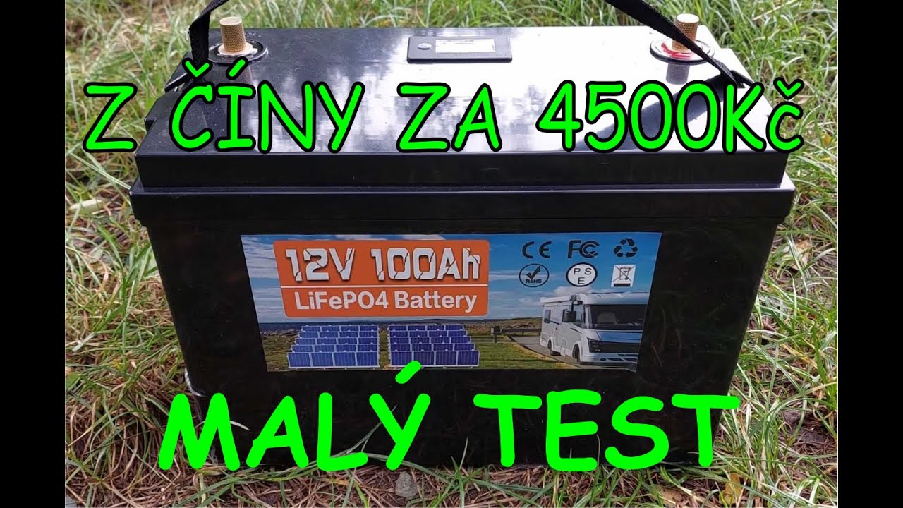 Baterie LIFE PO4, 100Ah. Koupeno v Číně za 4500,-Kč