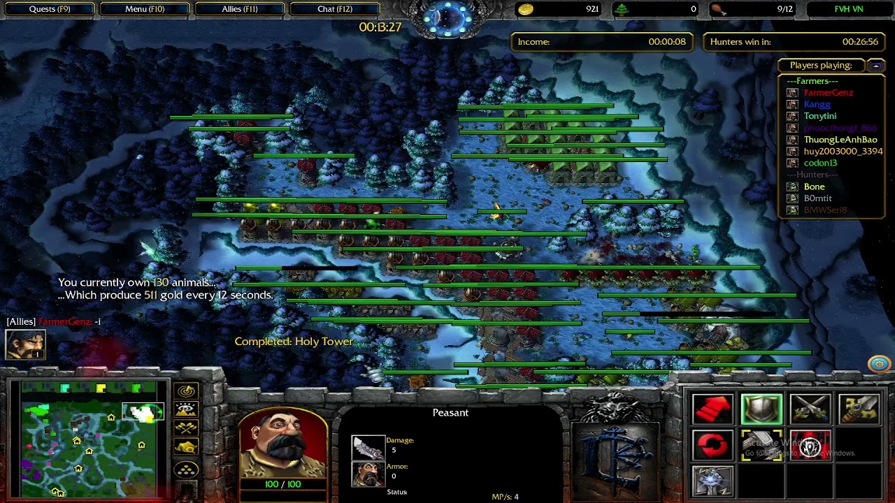 Warcraft 3 Farmer vs Hunter #71