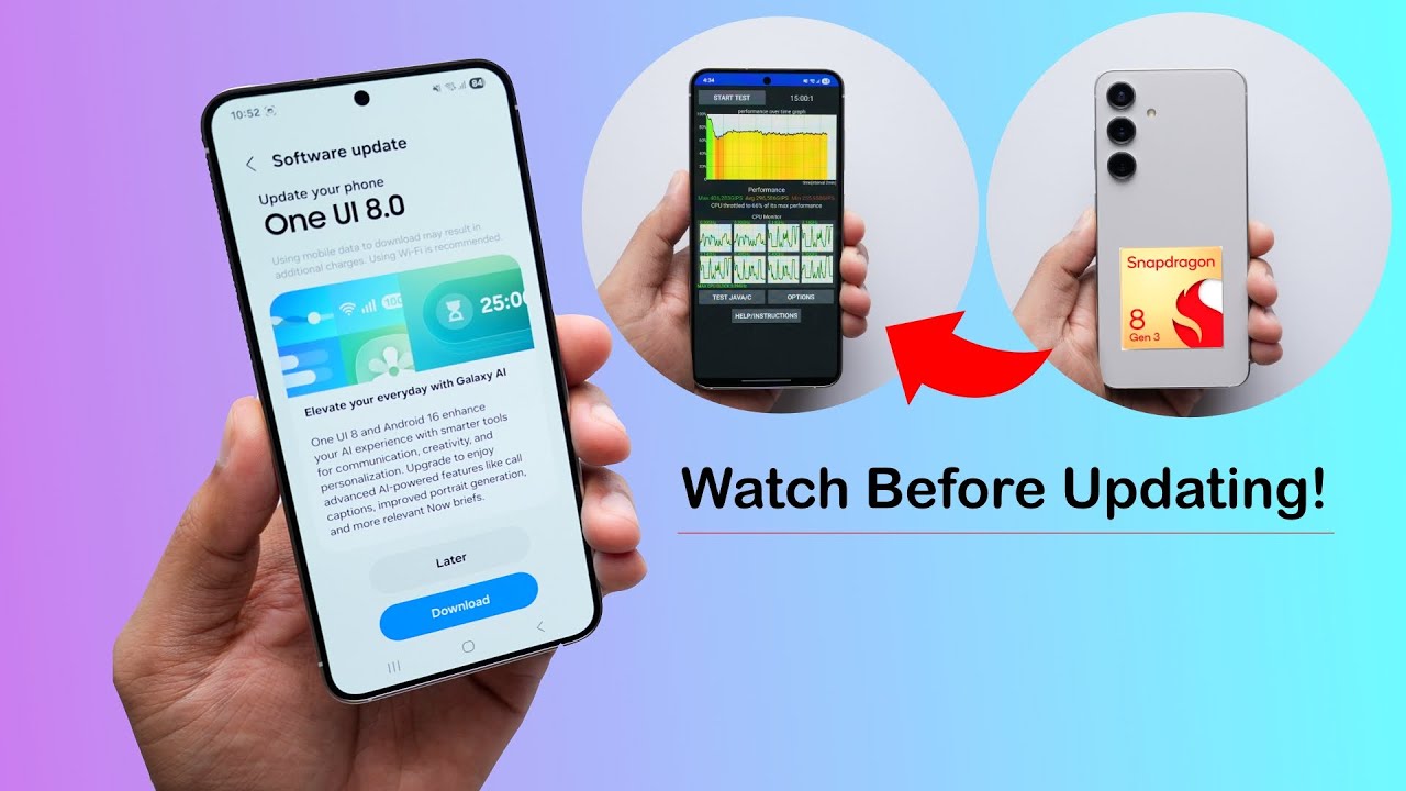 Samsung S24 One UI 8 Update! Battery, Heating Test (NOT)