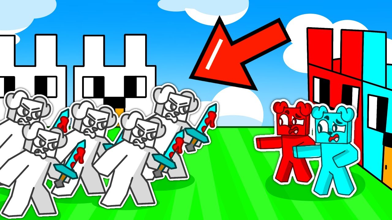 BIAŁE PIESKI ⚪️ ZAATAKOWAŁY NAS w Minecraft 😭😭
