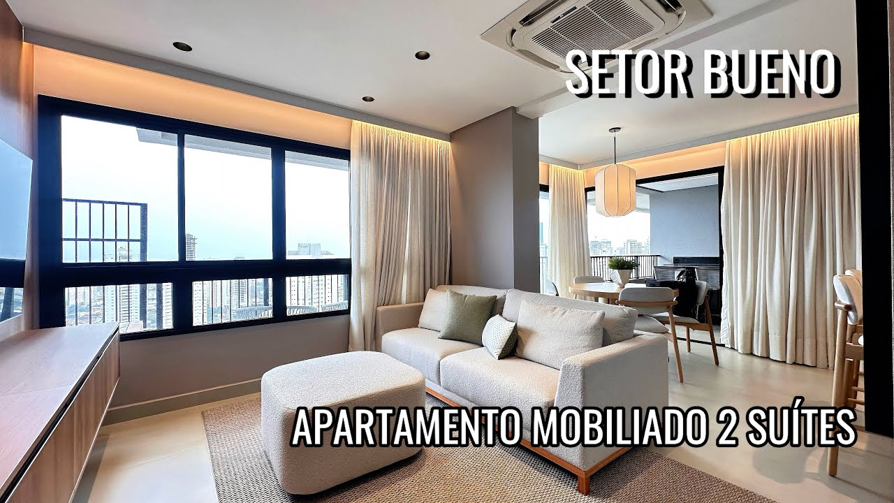 PRONTO PARA MORAR !! APARTAMENTO MOBILIADO NO SETOR BUENO EM GOIÂNIA !!