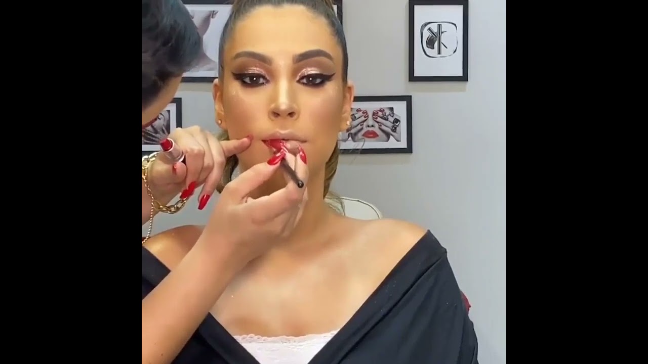 how to perfect shape lipstick | easy trick❤️ #lipsticktutorial #angrybird