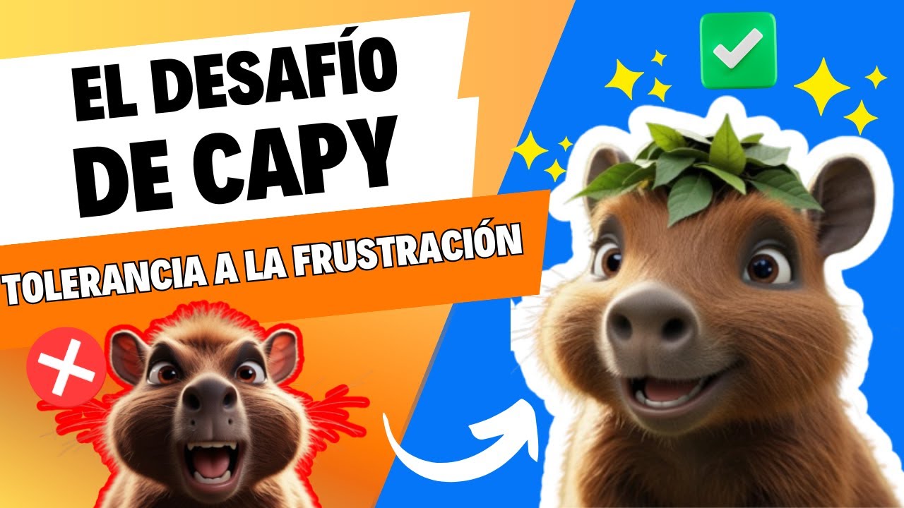CUENTO de CAPYBARA para enseñar TOLERANCIA a la FRUSTRACIÓN en NIÑOS | 🍃El gran desafío de Capy🍃