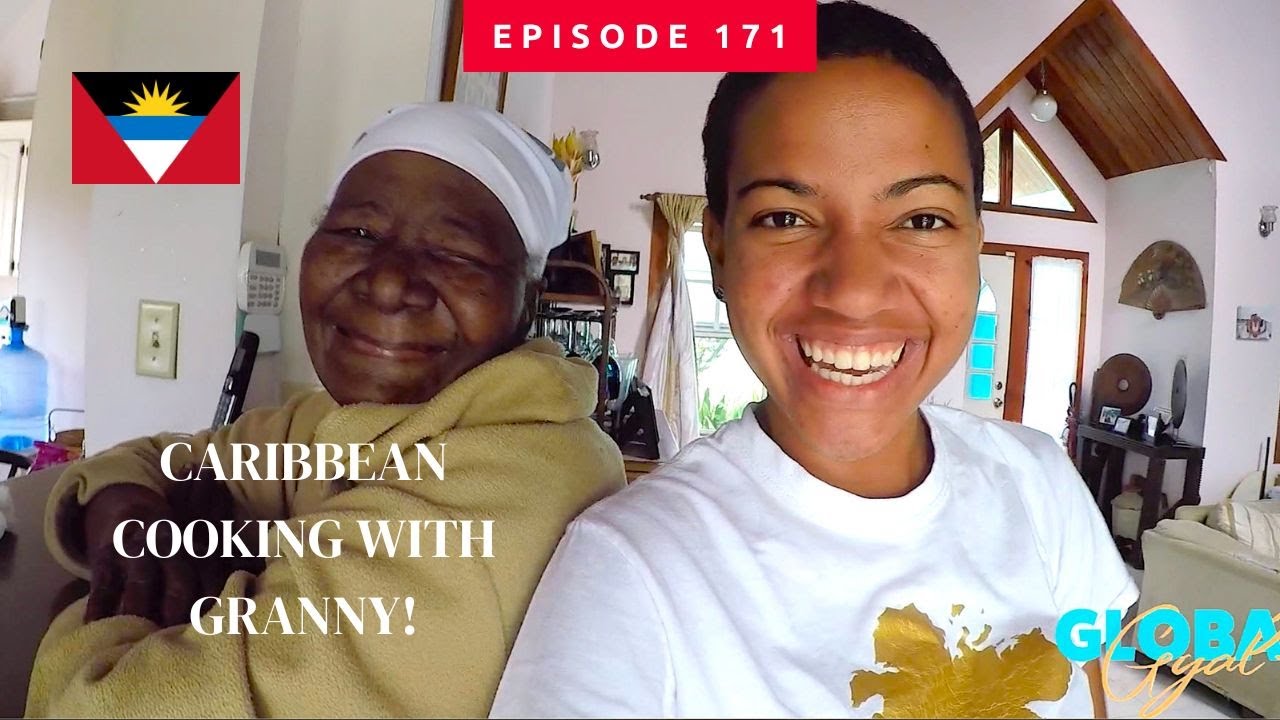 Caribbean Cooking w Granny  - Pepperpot Recipe (Antigua & Barbuda) VLOG | Global Gyal | Episode 171