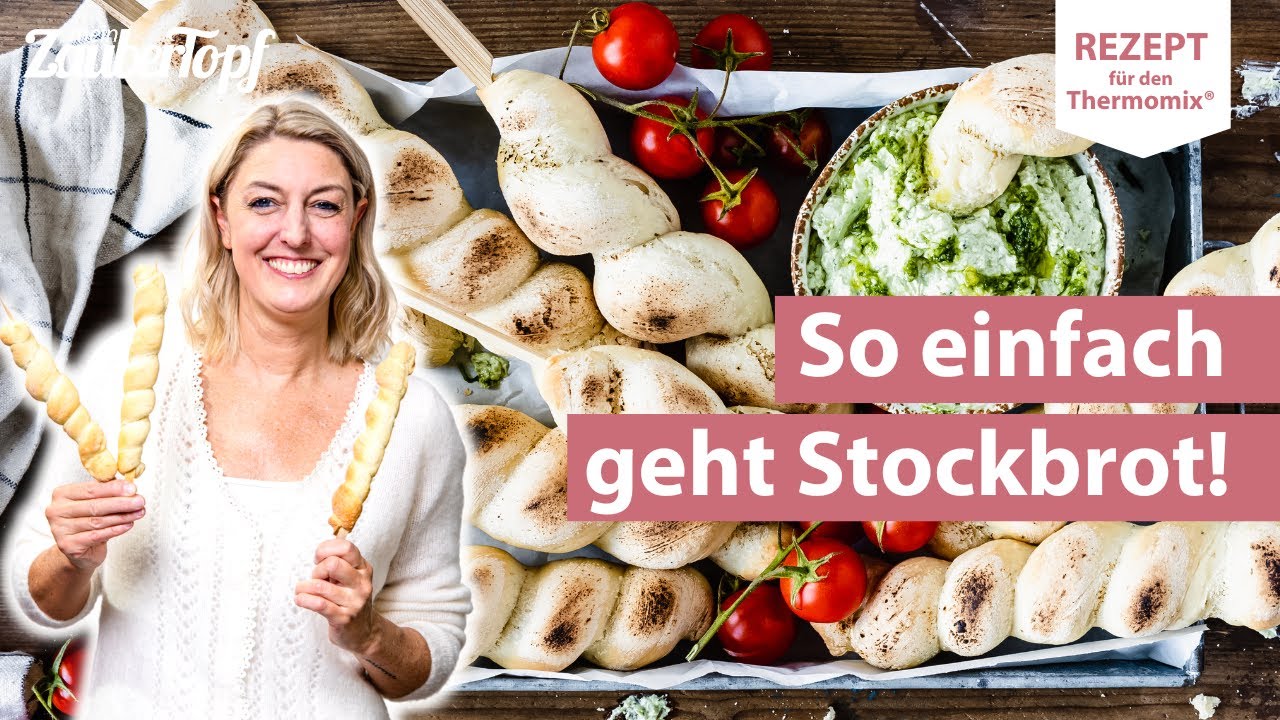 😍😍 SUPER einfach & lecker: Stockbrotteig mit Hefe in 3 Minuten vorbereitet | Thermomix® Rezept
