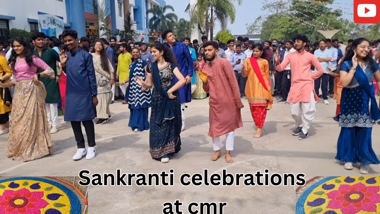 Sankranti celebrations at cmr | Traditional day | btech life