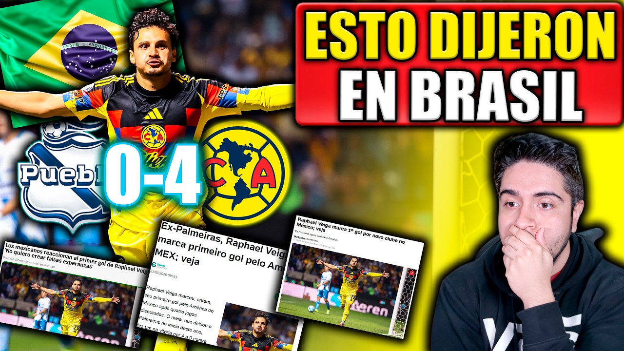 🔥ASÍ REACCIONARON en BRASIL por el PRIMER GOL de RAPHAEL VEIGA con el AMÉRICA