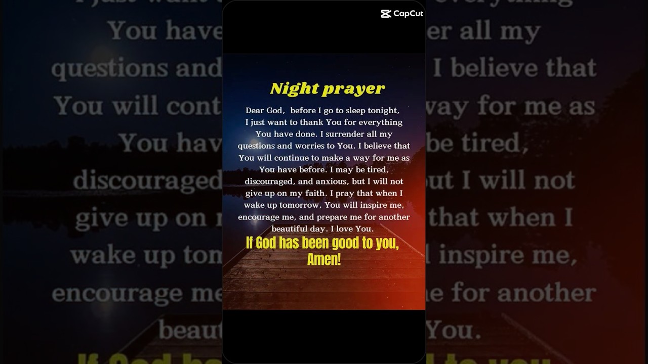 Night Prayer-Work It Out For Me - Zacardi Corte