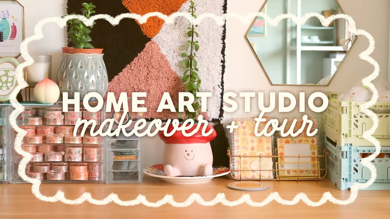 SMALL BIZ HOME OFFICE MAKEOVER + TOUR! ✿ art studio tour | Laurel Mae Art