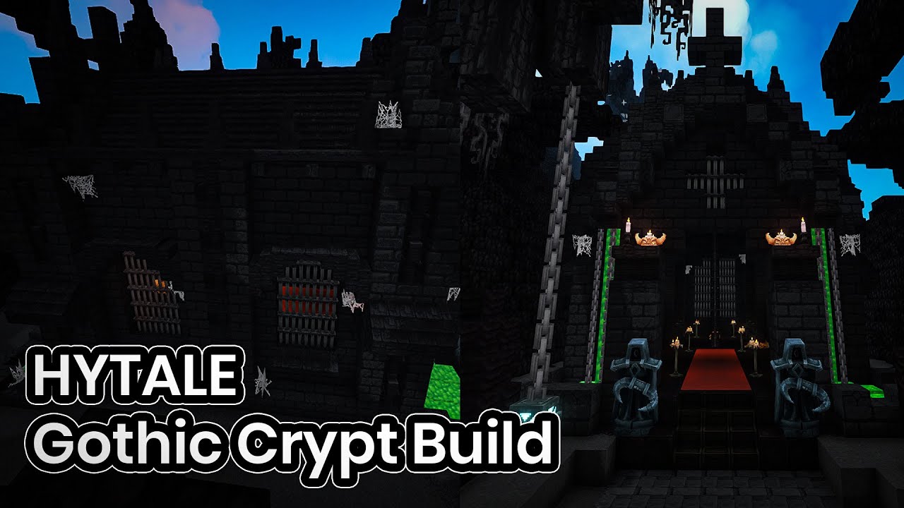 Hytale Gothic Crypt | Atmospheric Dark Fantasy Build
