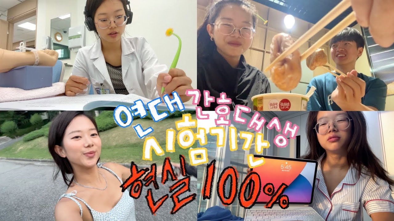 (가식 1도없는)대학생의 현실 기말고사 셤기간VLOG📚*쌩얼주의😞ㅋㅋ.도서관 14시간 살기👩🏻‍⚕️간호대4-1학기를 마무리하며🏃🏻‍♀️#연대생브이로그 #쭈이로그 남은한해도 화이팅🤩