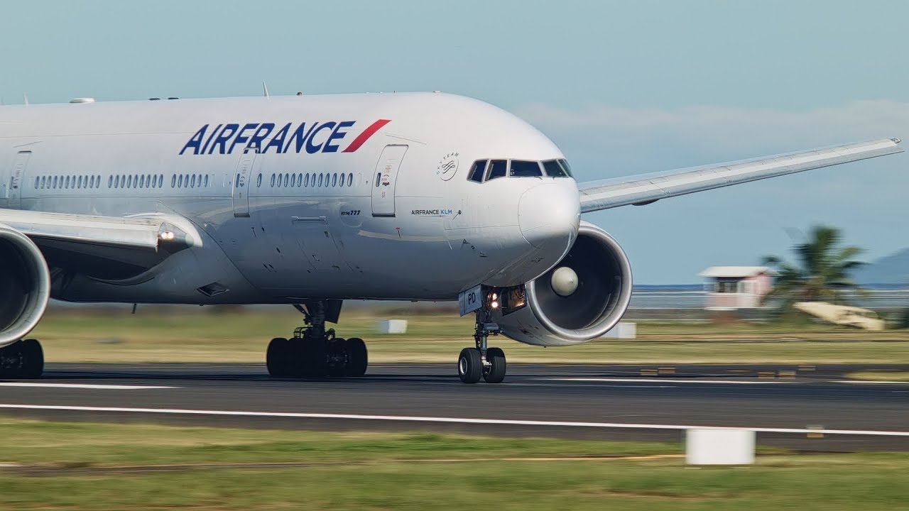 Air France (F-GSPD). Taking off from Tahiti (NTAA). 08/19/2018