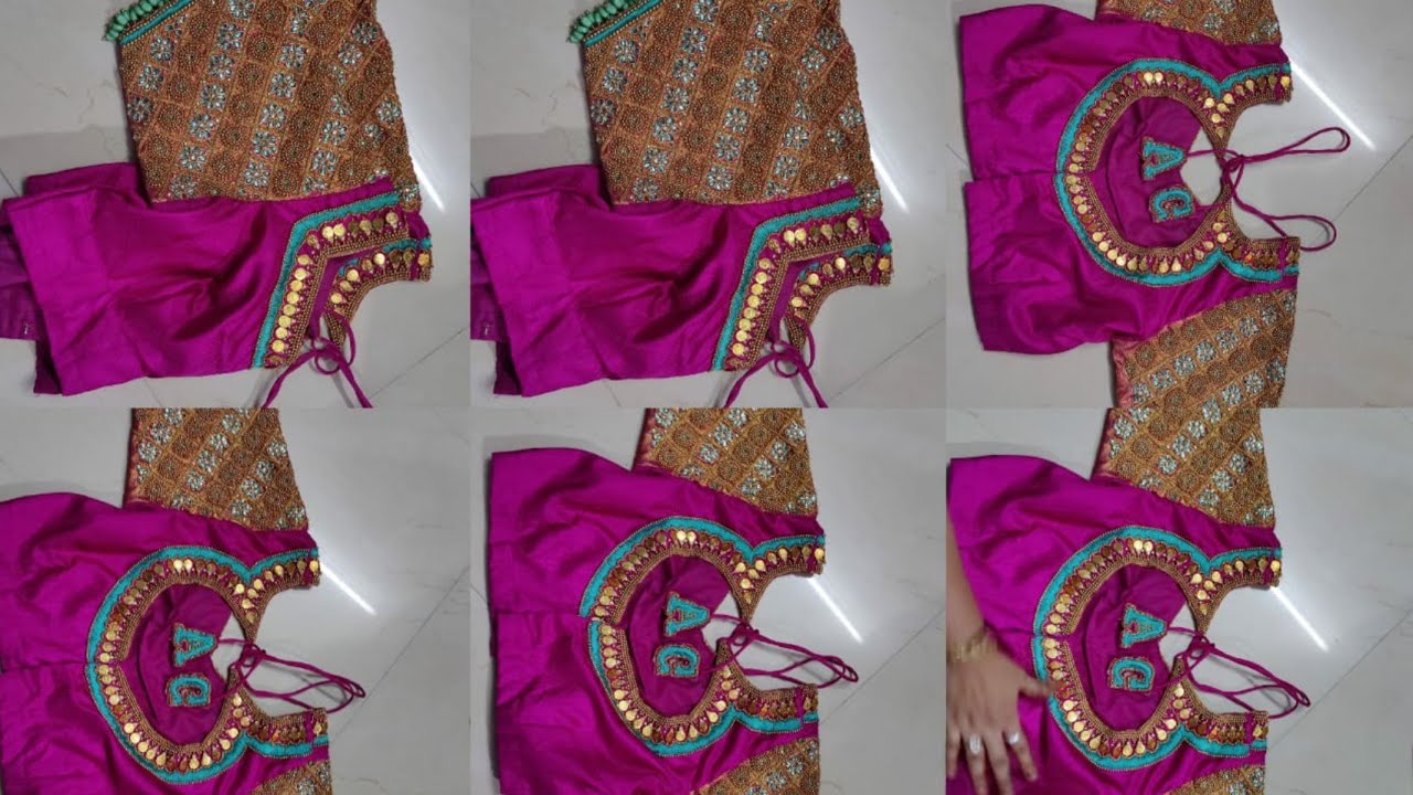 Lakshmi coin neck design aari work blouse || Heavy bridal design's ||cheapest price 3000-10000 rs