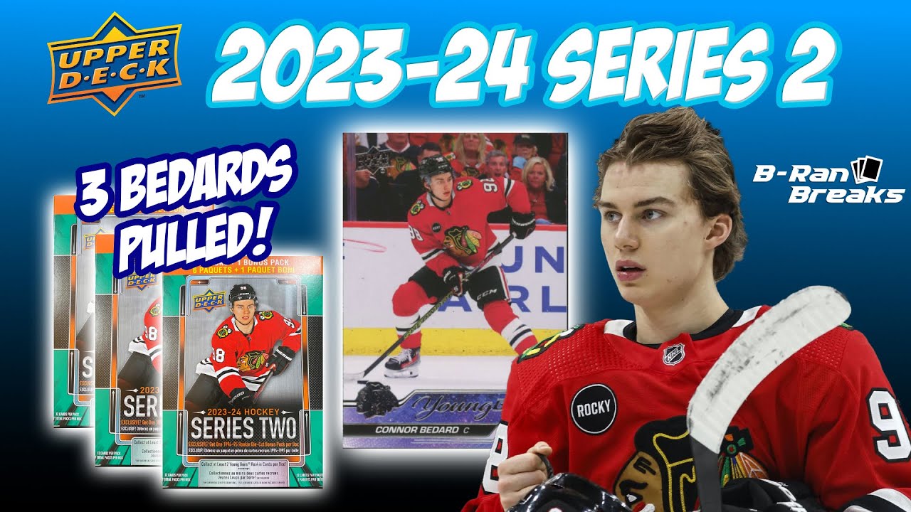 3 CONNOR BEDARDS? Finally the Young Gun? Mega Box 🔥 2023-24 Upper Deck Series 2 Hockey Mega Boxes!