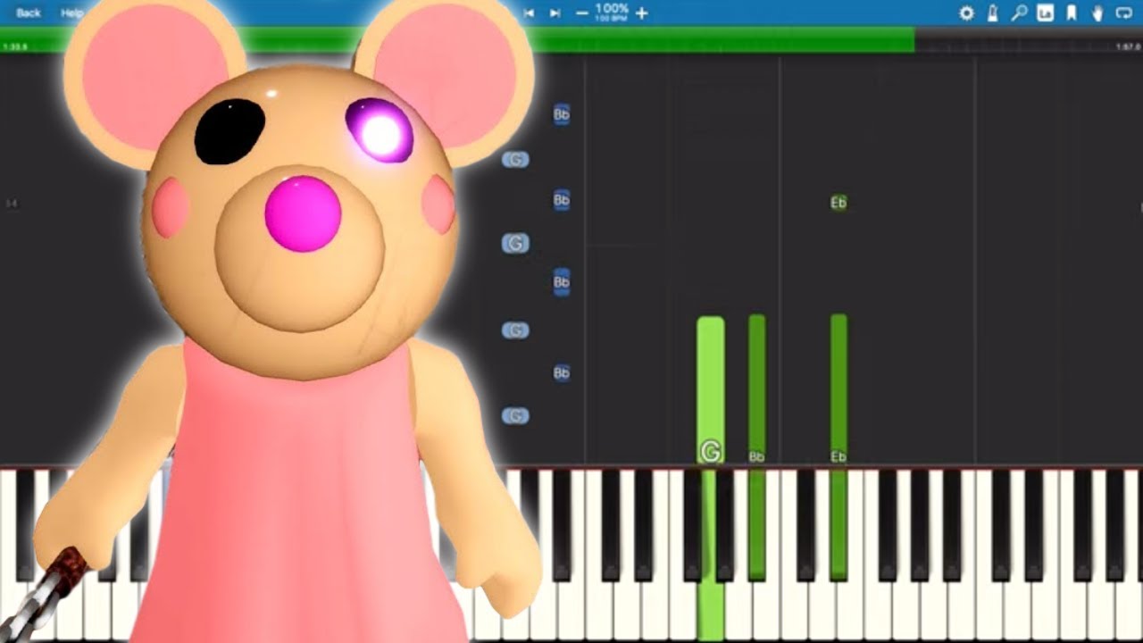Mousy Theme - Piano Tutorial - Piggy Roblox