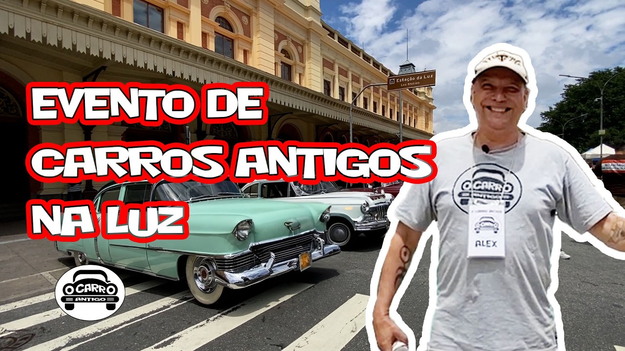 CARROS ABSURDOS NA ESTAÇÃO DA LUZ! Thunderbird 1959 + Concorde V8 (fora de série brasileiro)