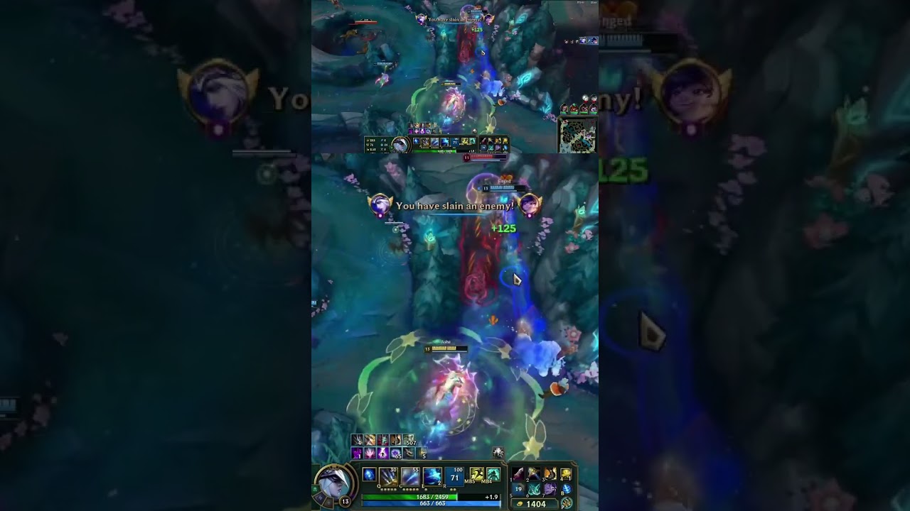 Lux ult vs Ashe ult #leagueoflegends