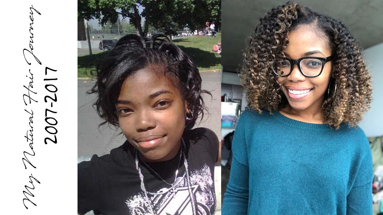 My Natural Hair Journey No Big Chop | 10 Year Growth | 2007-2017