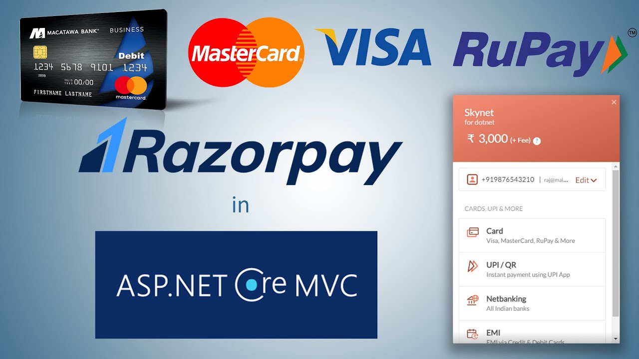 RazorPay Payment Gateway Integration in .NET MVC Core