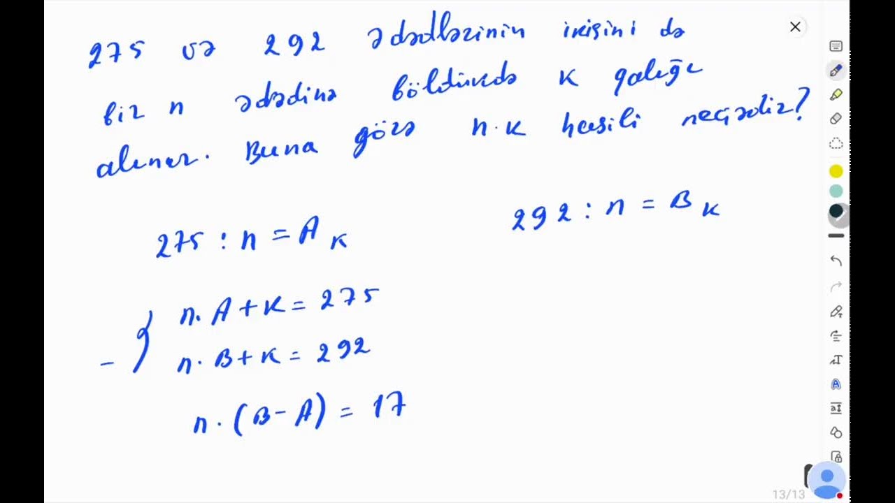 Natural Ədədlər Fərqli Suallar. Canlı. Hafis Müəllim.