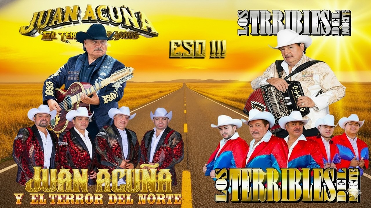Los Terribles Del Norte VS Juan Acuña y El Terror Del Norte - Puros Corridos Mix 2025
