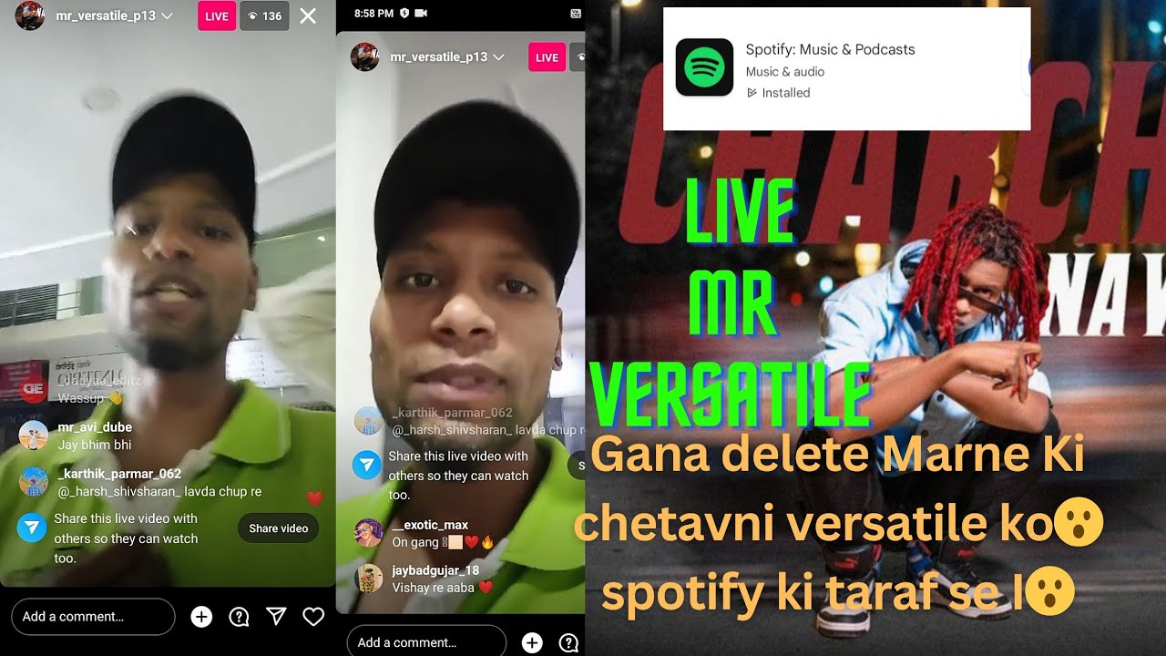 ||😮MR VERSATILE KO WARING 😮 SPOTIFY KE TARAF SE || CHARCHA NAVHTI SONG  Pune freestyle rapper ||