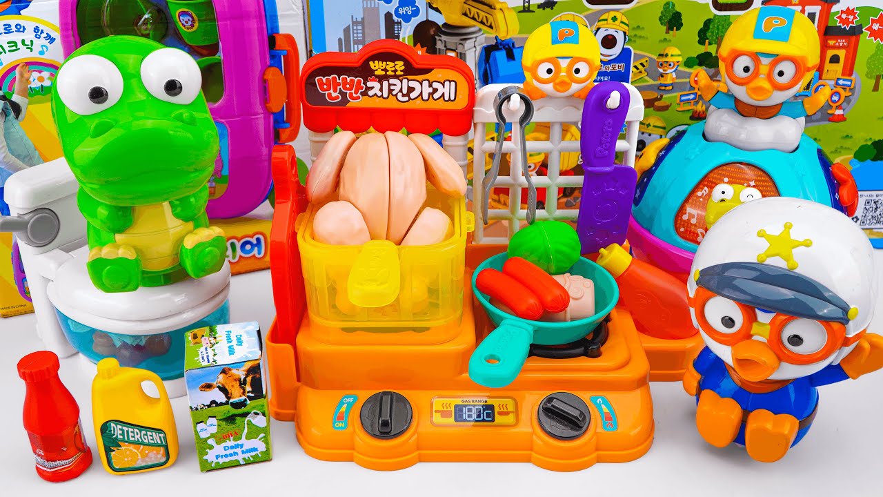 [💚Toy ASMR💚] 95 Minutes Pororo Collection Unboxing - Satisfying Unboxing (ASMR) 🍳