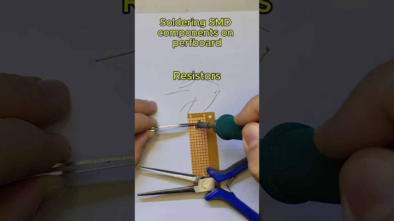 Soldering SMD Components on a Perfboard
