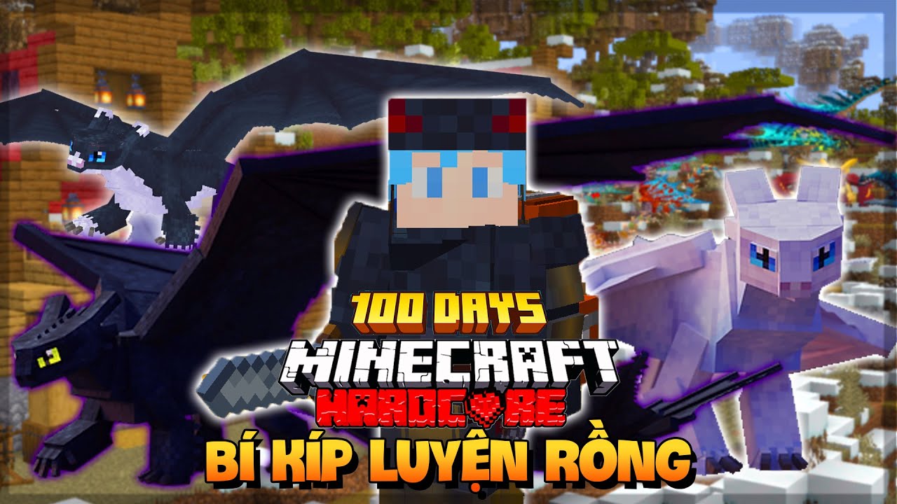 HÀNH TRÌNH SINH TỒN 100 NGÀY TRONG MINECRAFT BÍ KIẾP LUYỆN RỒNG!! [FULL MOVIE]