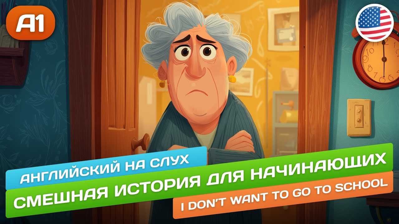 I Don't Want to Go to School - Смешная история для начинающих (A1-A2) 🎧 Английский НА СЛУХ