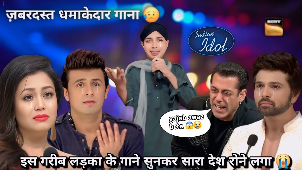 indian idol में गरीब लड़के के कलाकारी सभी को दुखी😭कर दिया | रुला दिया | Hum Tere shahar mein aaye hai